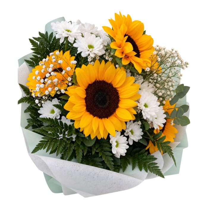 RAMO DE GIRASOLES Y MARGARITAS